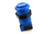 Arcade Button with Concave Plunger - Blue