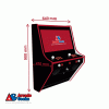 Wall Mounted 2 Player Arcade Machine - Multicade Theme