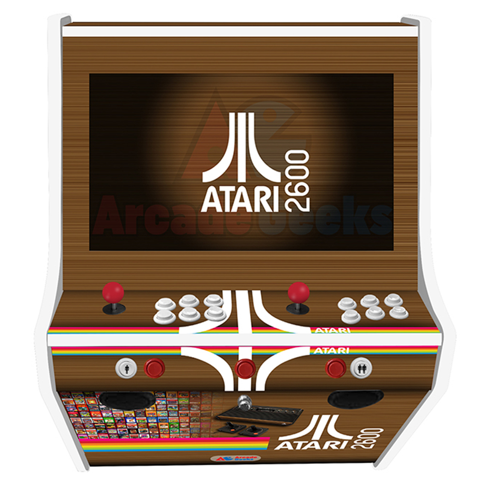 Atari Retro Arcade Machine - Wall Mounted - 2 Players - 3000+ Games - Arcade Geeks