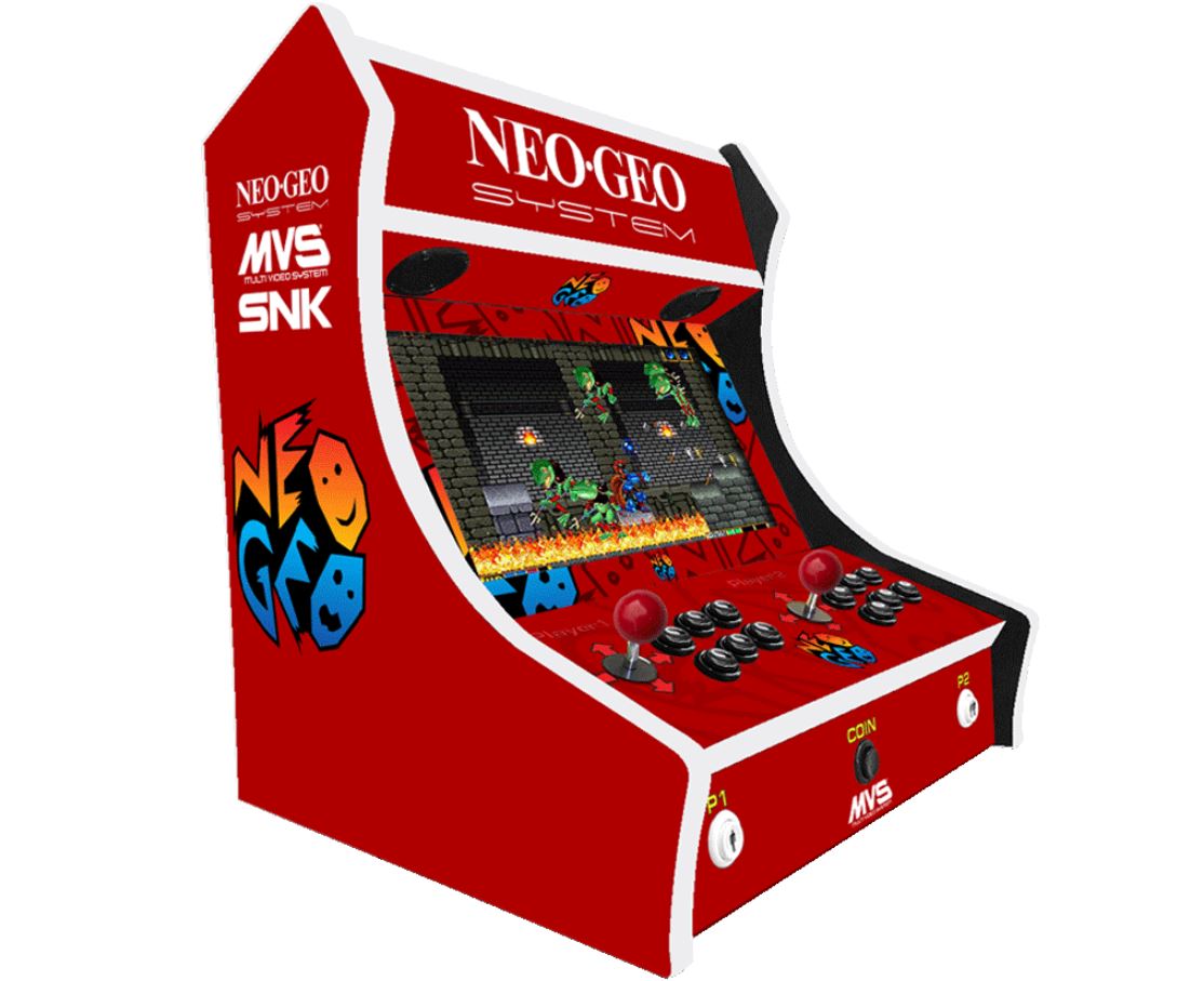 2 Player Bartop Arcade Machine - NEO GEO v2 Themed multi games machine. -  Arcade Geeks