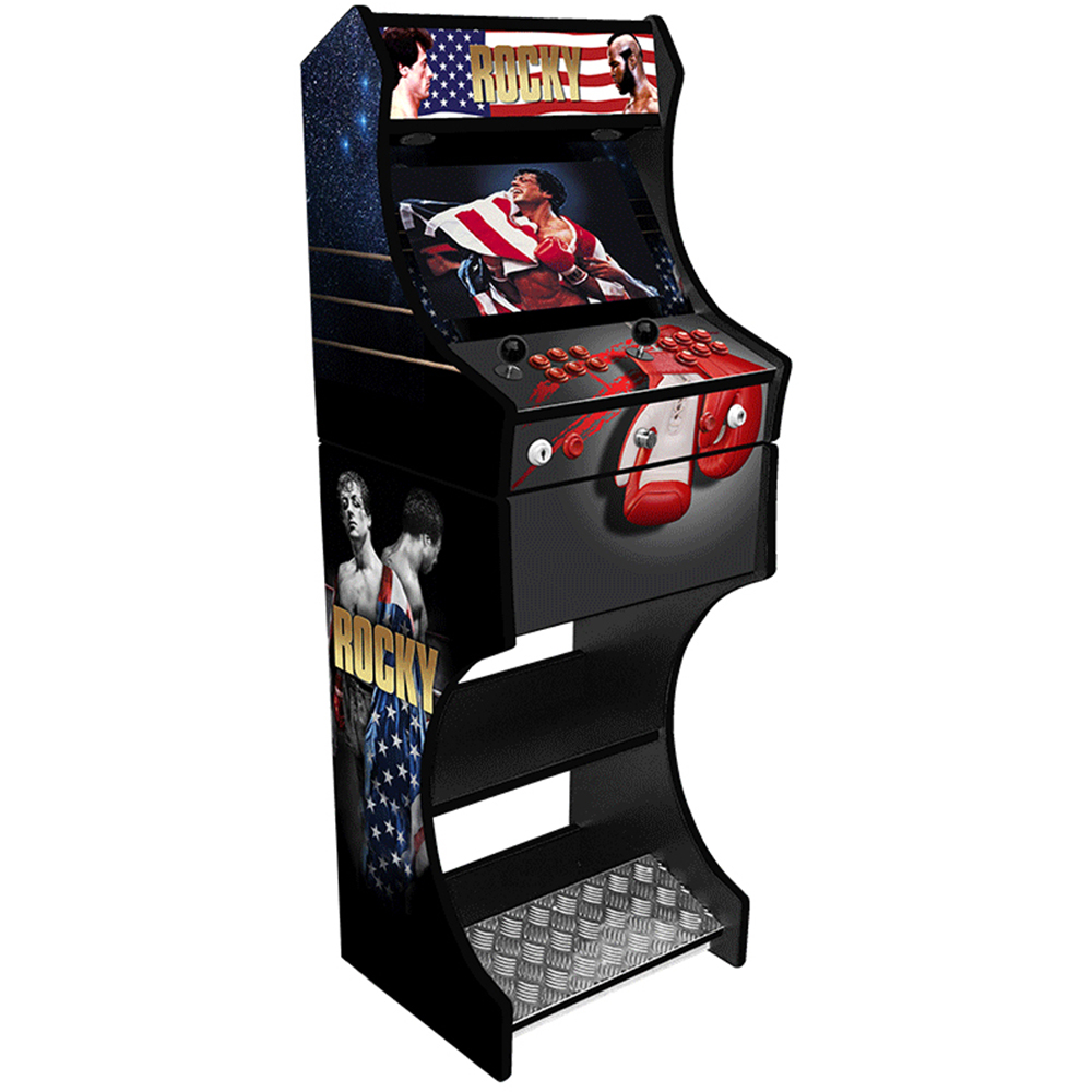 Rocky Retro Arcade Machine - Full Sized - 2 Players - 3000+ Games - Arcade Geeks